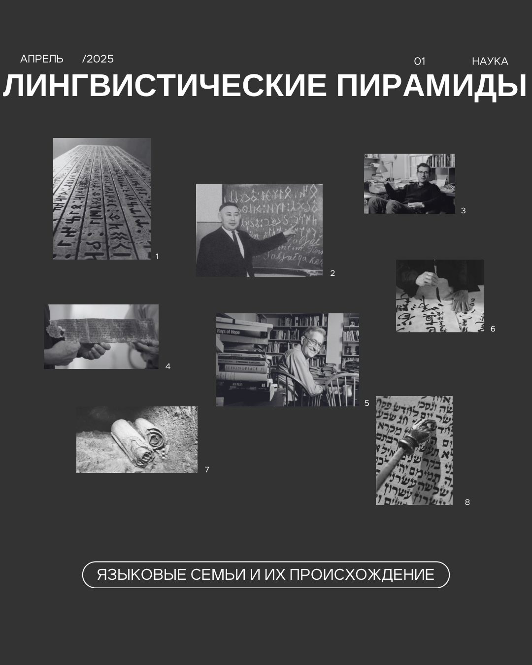 Лингвистические пирамиды: языковые семьи и их происхождение