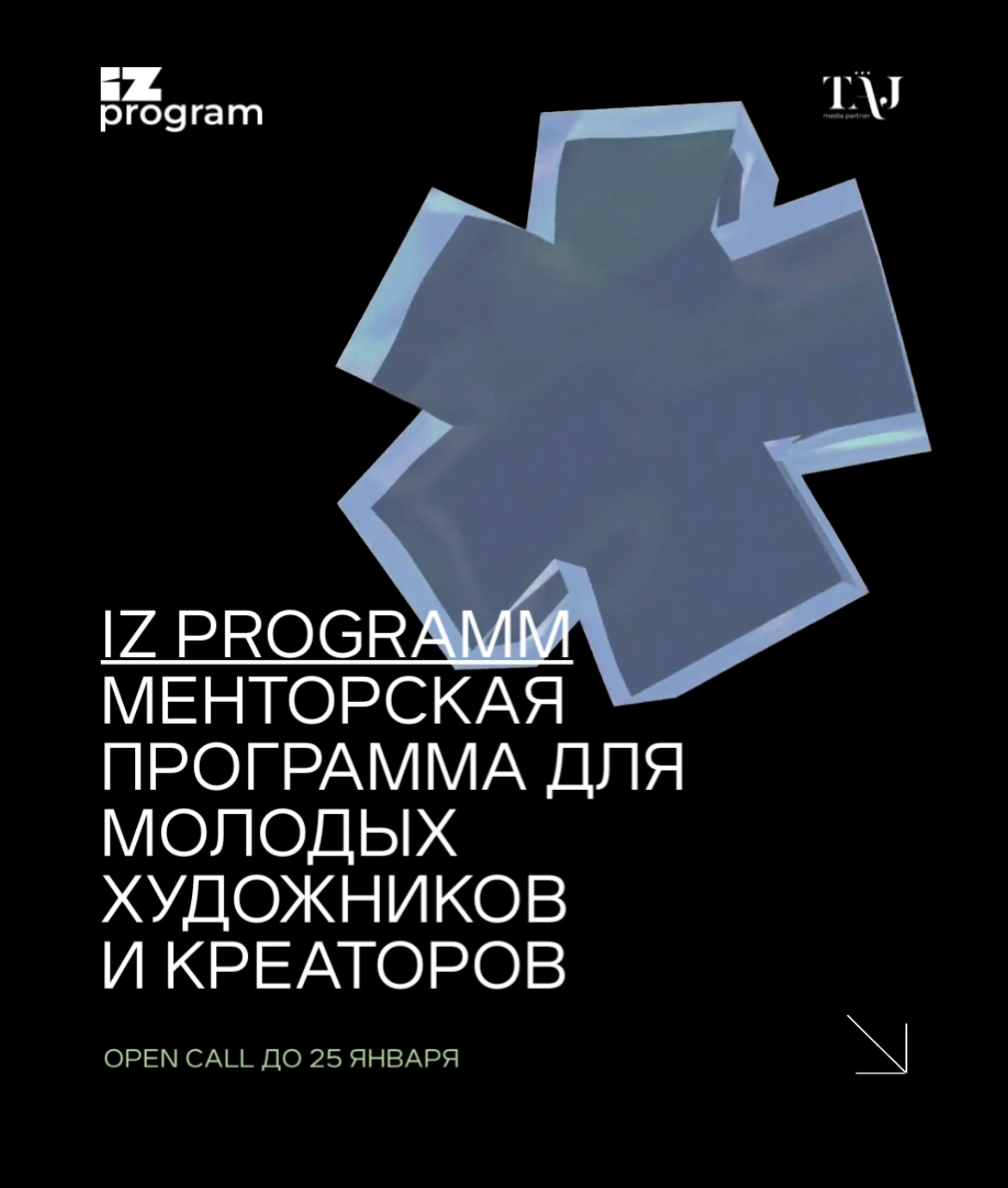 IZ program — образовательная и менторская программа для молодых художников и креаторов